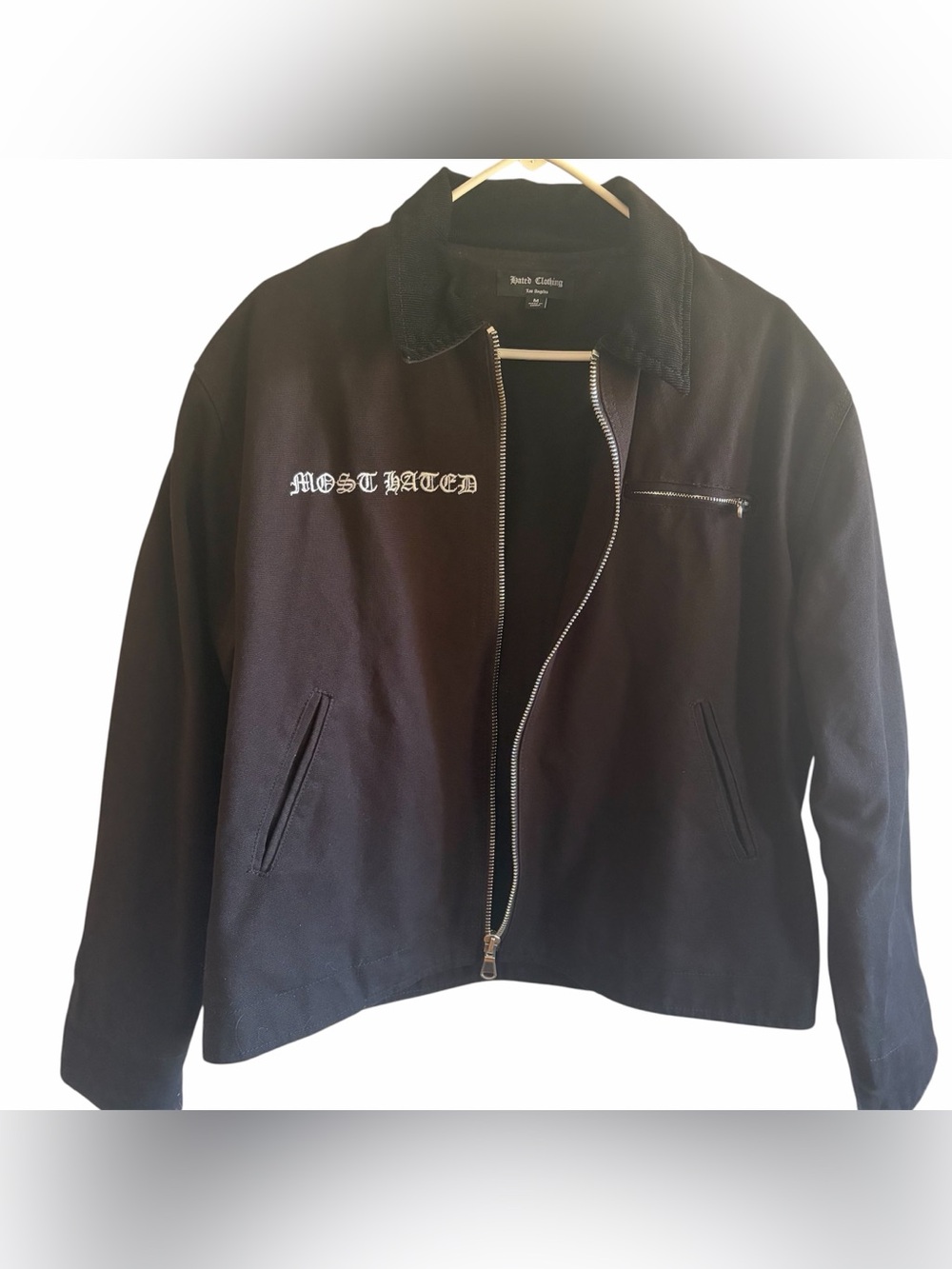Los Angeles “Most Hated” Black Work Jacket Size M Streetwear
